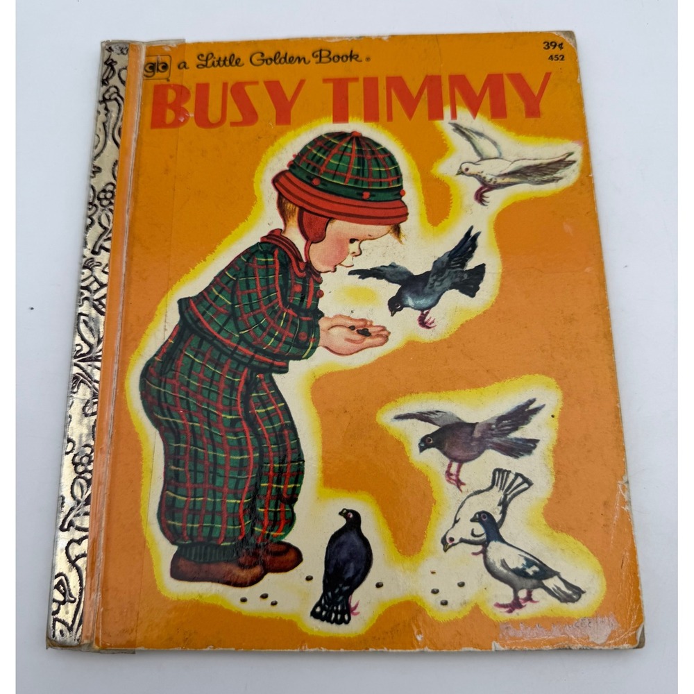 Busy Timmy Little Golden Book 1973 Eighth Printing Eloise Wilkin 452 Vintage